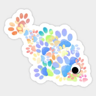 Googly Eyes Pet Fish Sticker